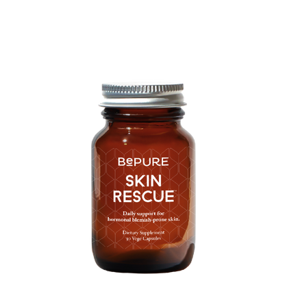 BePure Skin Rescue – 60 Capsules Bottle – Supports Hormonal Acne & Skin Clarity