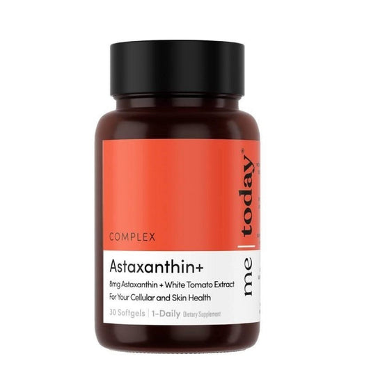 Me Today Astaxanthin+ 30 capsules bottle – antioxidant support supplement for skin health